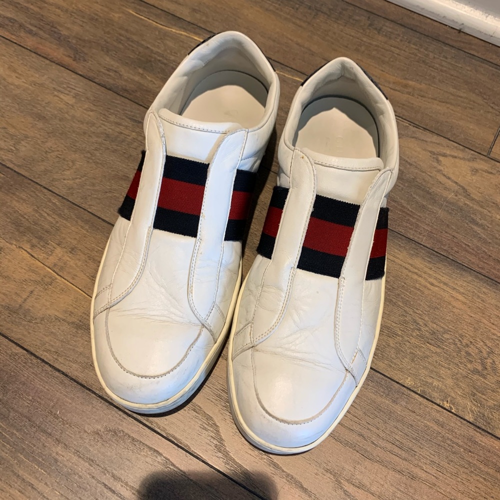 GUCCI men logo strip sneaker